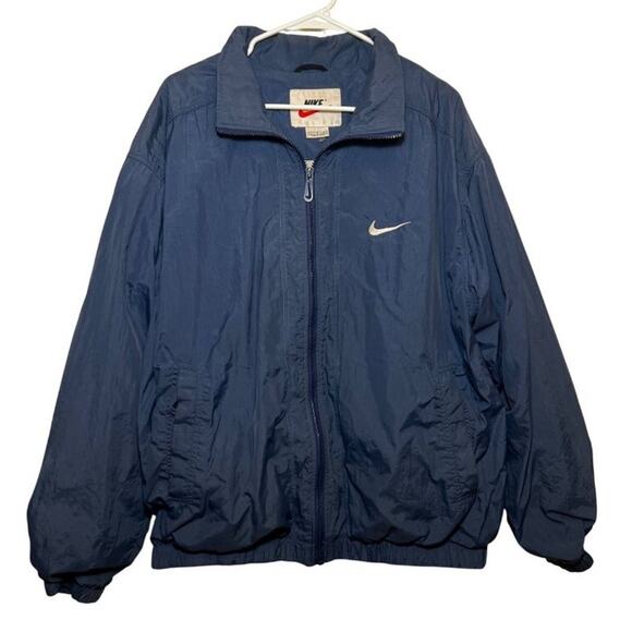 Nike Blue Windbreaker Lightweight & Weather-Resistant Jacket Size Large - Picture 1 of 6